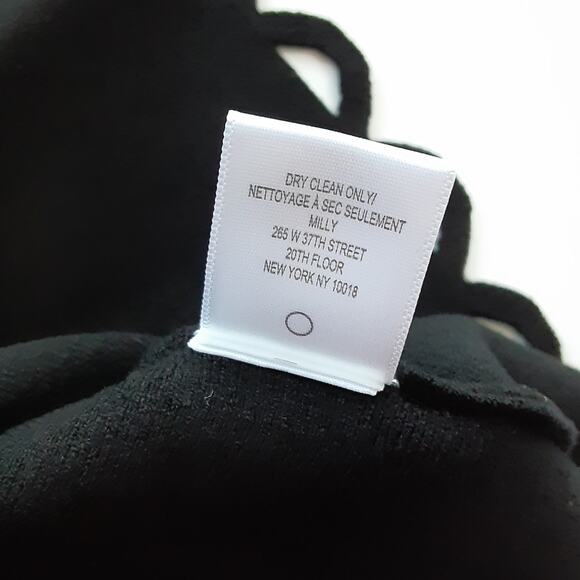 Milly Minis Eyelet Flare Dress Black Stretch Knit Toddler 2 Fit Flare Twirl NWT - Picture 8 of 12